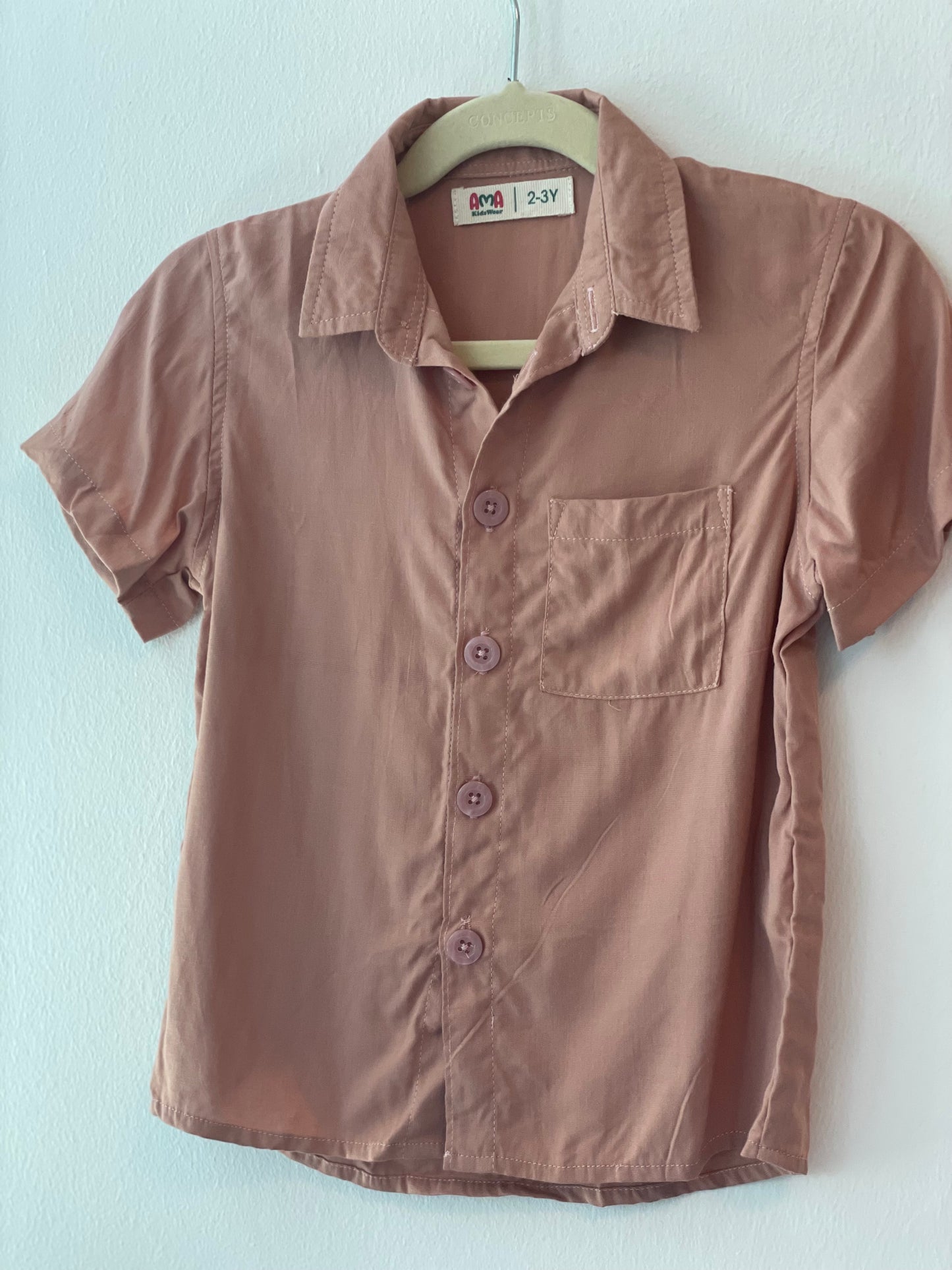 Nate Shirt -Rose