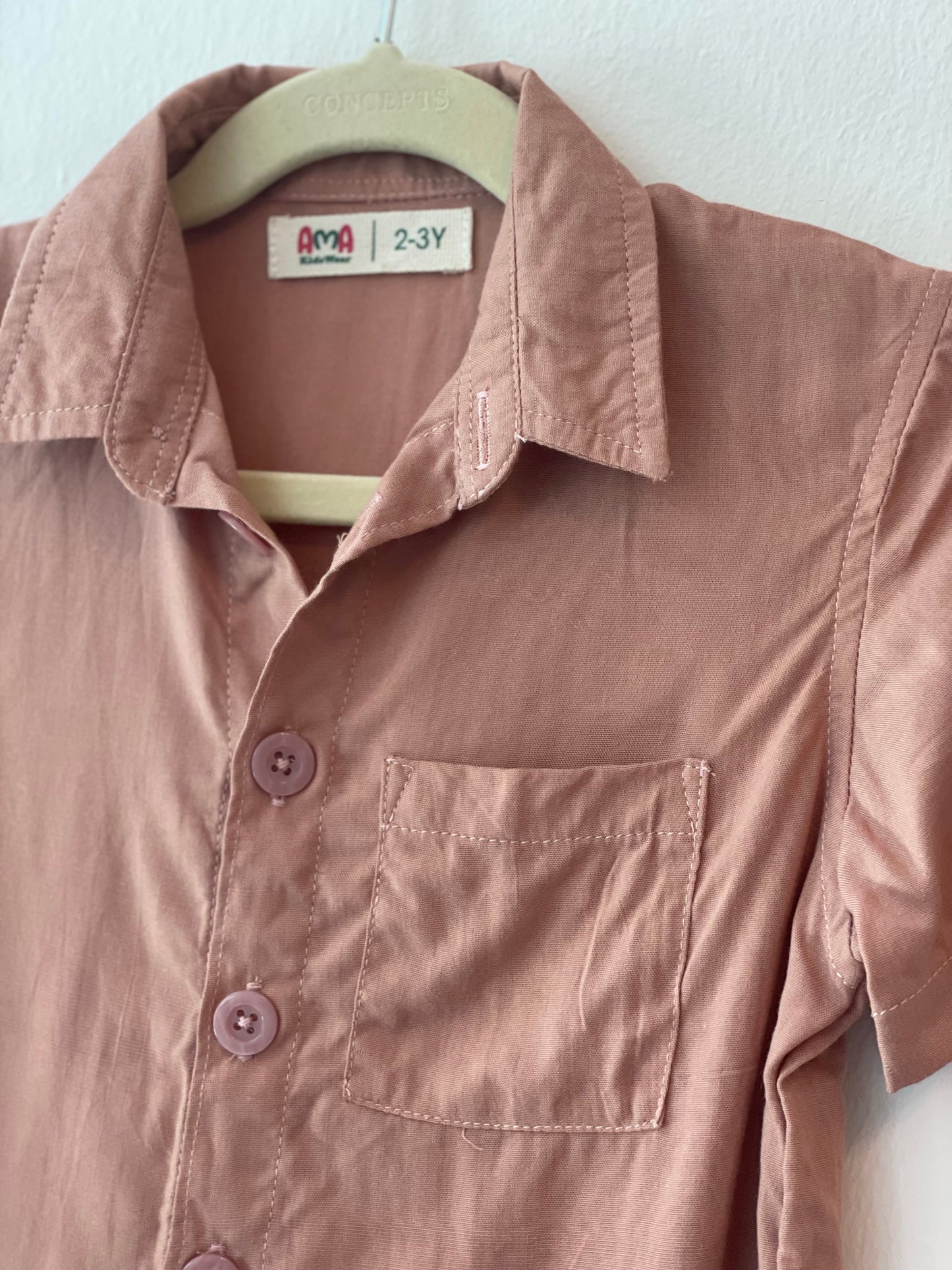 Nate Shirt -Rose