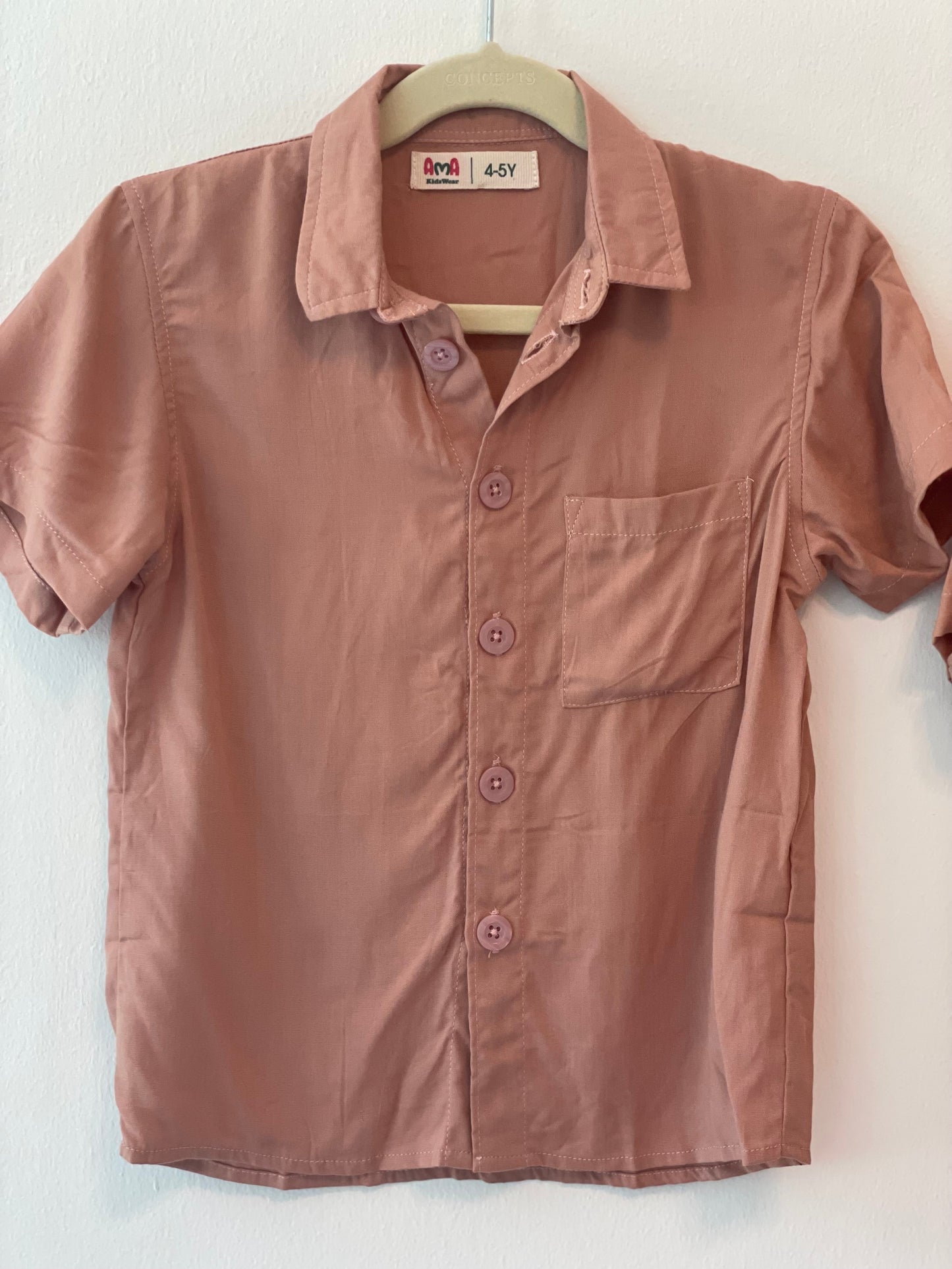 Nate Shirt -Rose