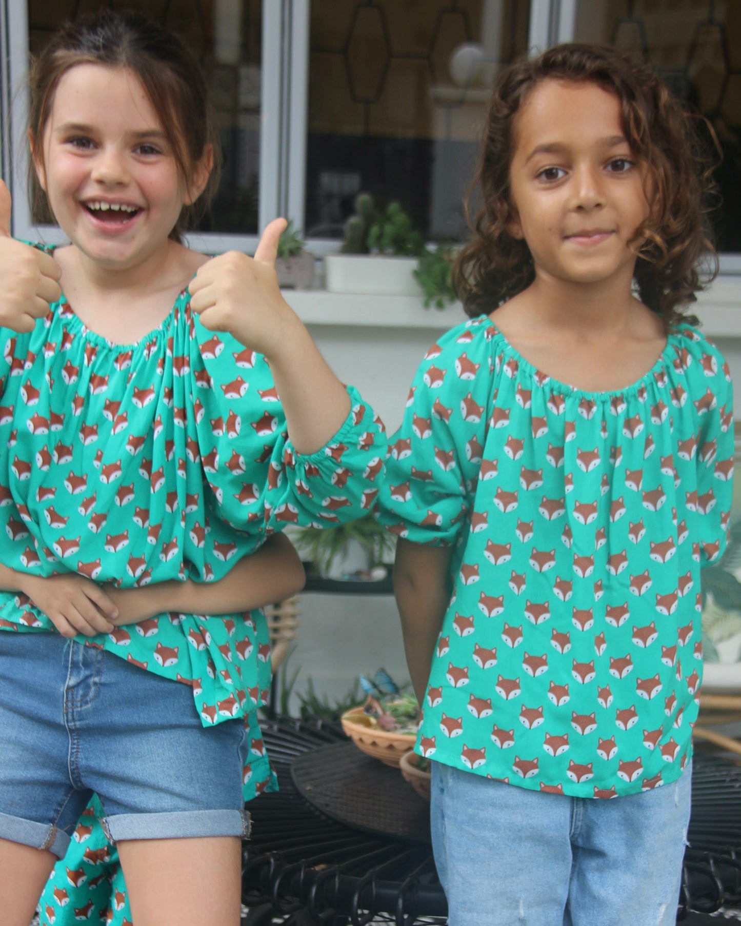 Esmeralda Top - Fox On Green
