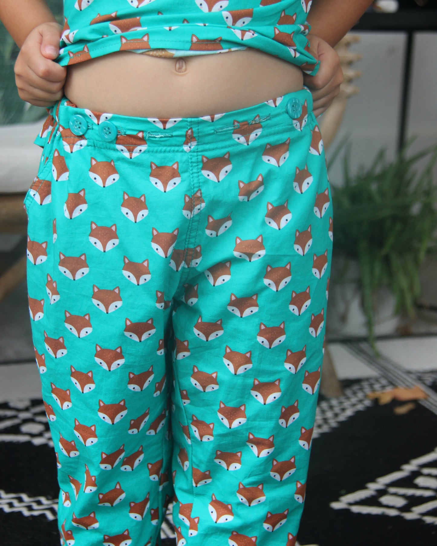 Charlie Pants - Fox On Green