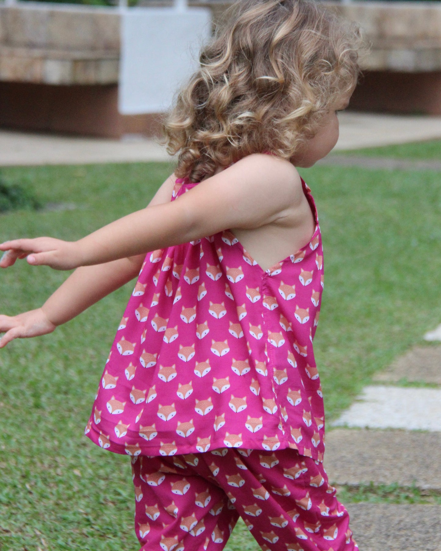Mylah Top - Fox On Pink
