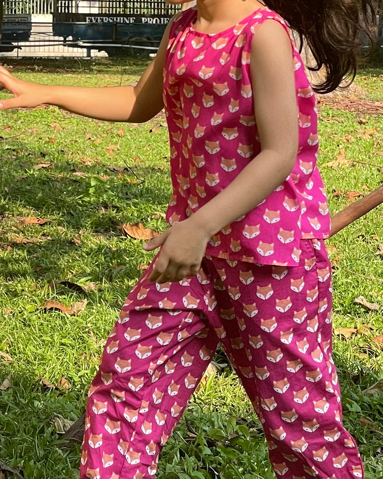 Charlie Pants - Fox On Pink