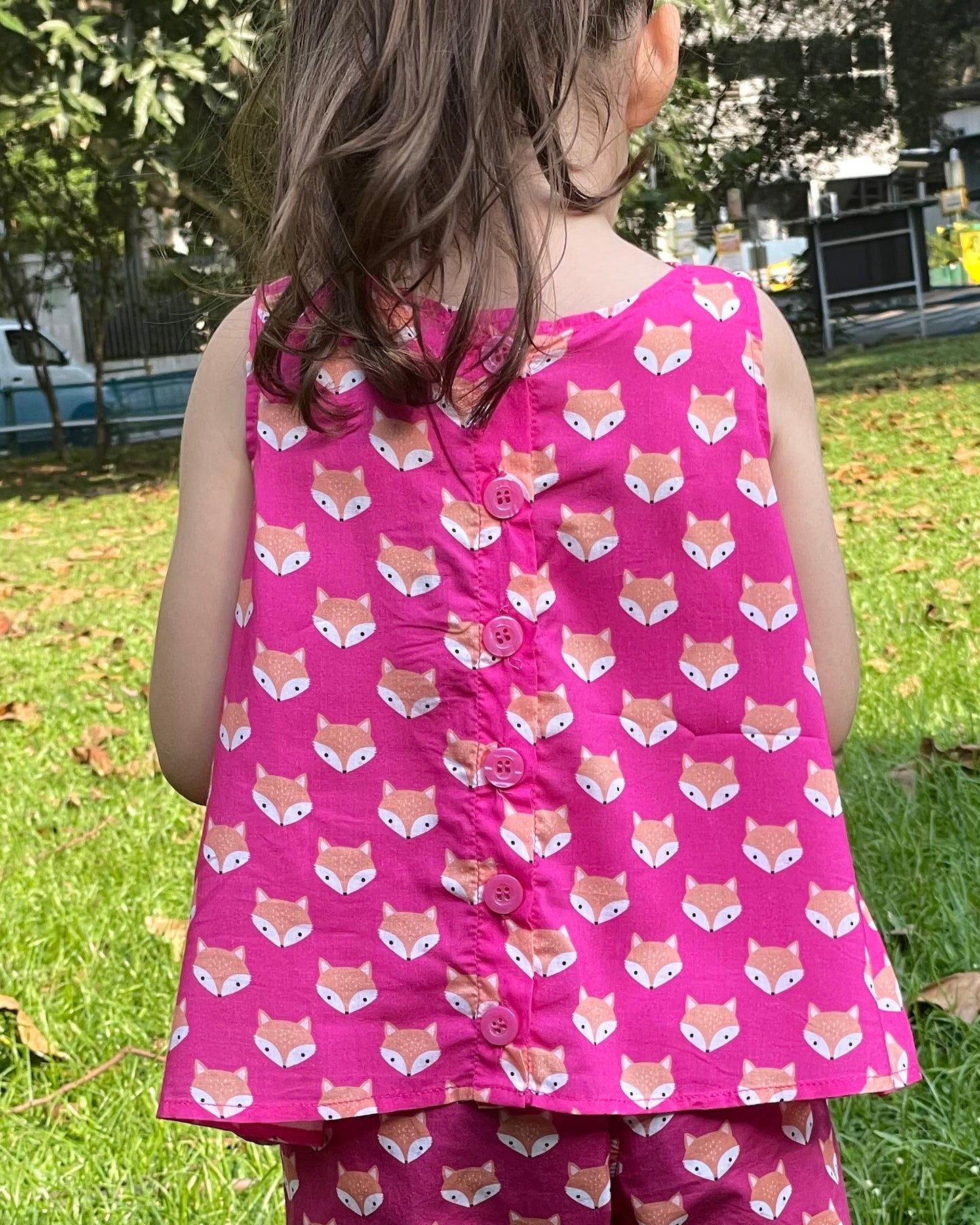 Astrid Top - Fox on Pink