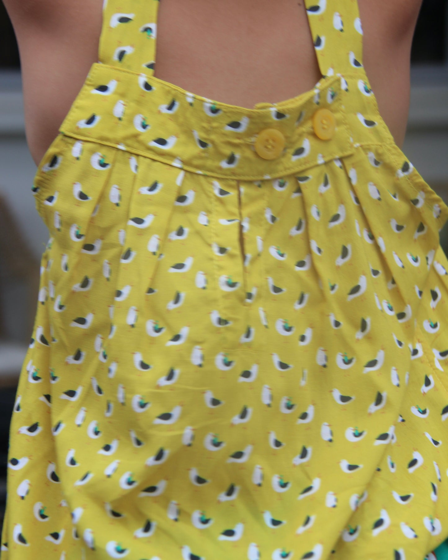Mylah Top - Seagulls On Yellow