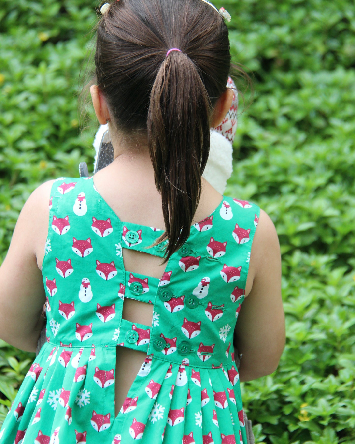 Alissa Dress - Christmas Green Fox