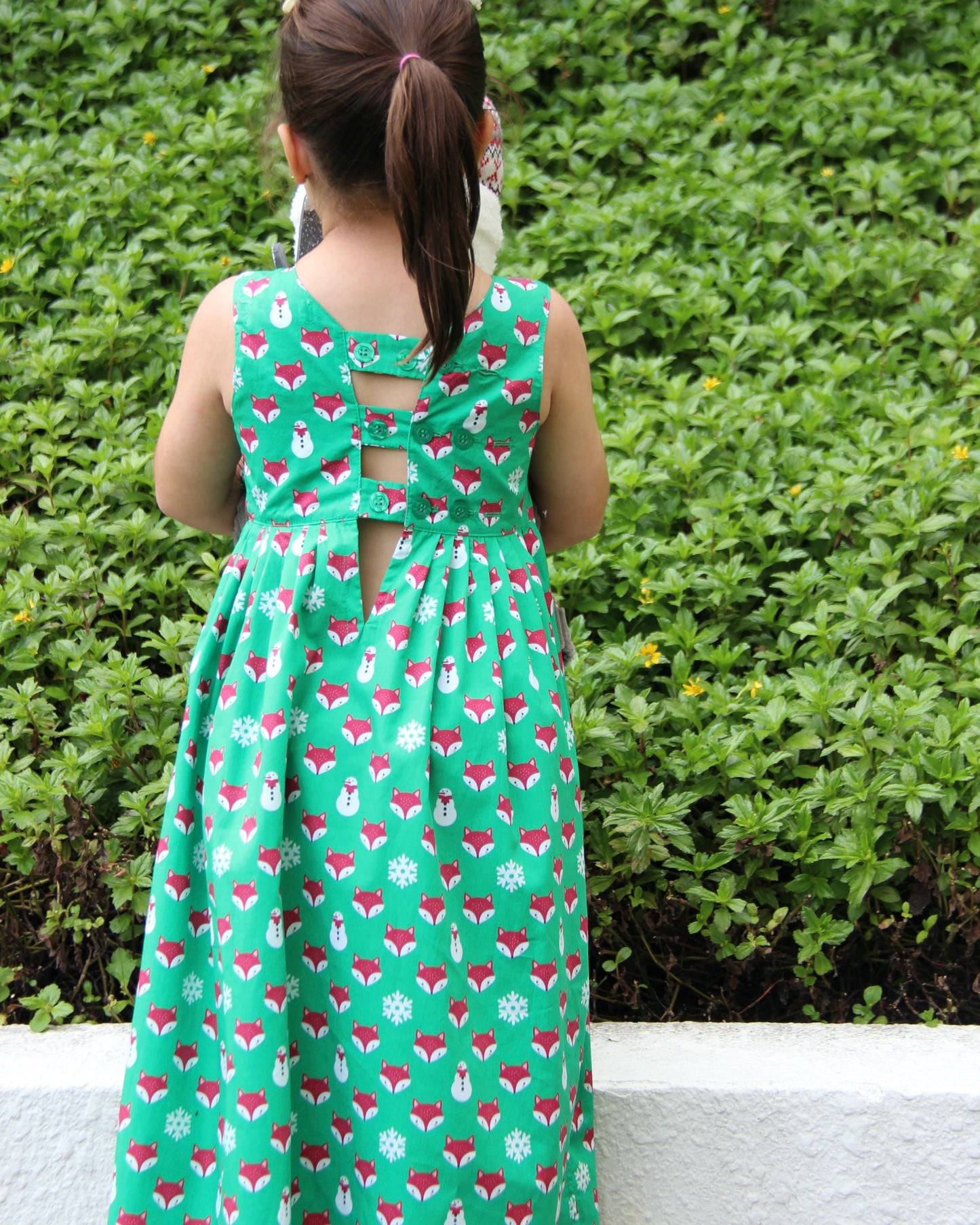 Alissa Dress - Christmas Green Fox